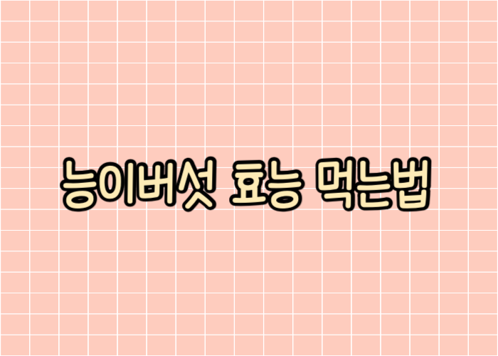 능이버섯 효능 먹는법 글자 이미지