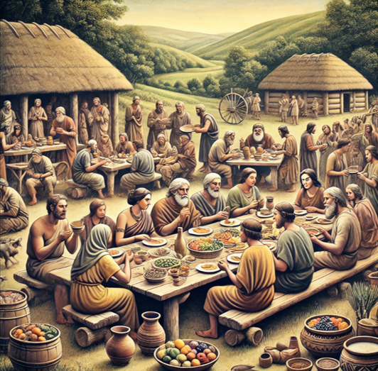 고대사회 공동 식사의 모습