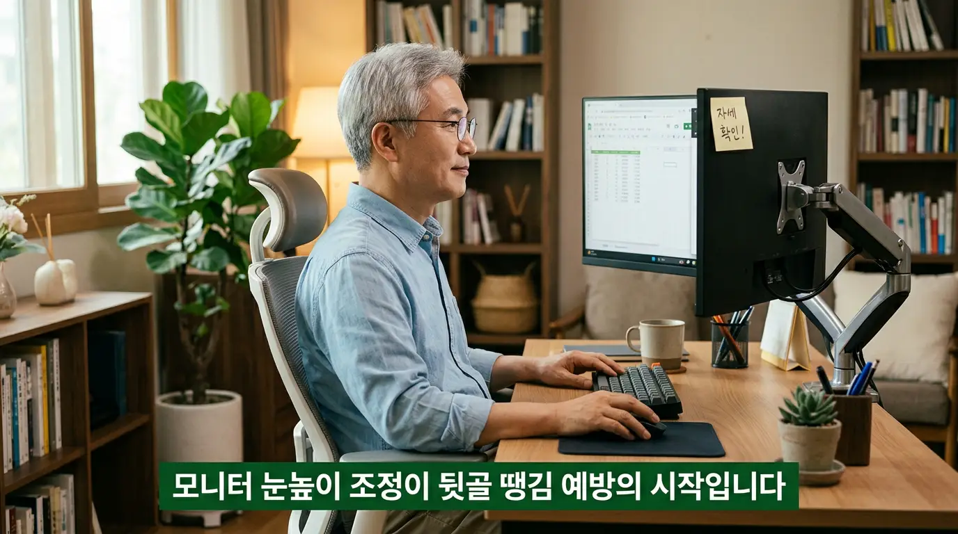 뒷골이 땡기는 증상 예방 바른 자세 규칙적 혈압 측정 스트레칭