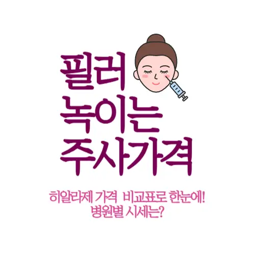 필러녹이는주사 가격