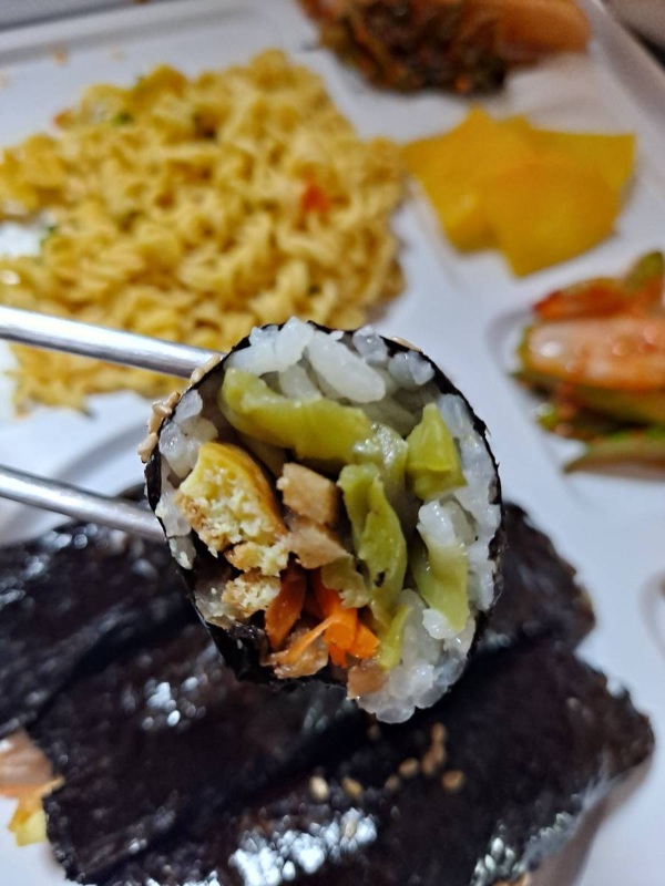 야구장 궁채김밥 비주얼