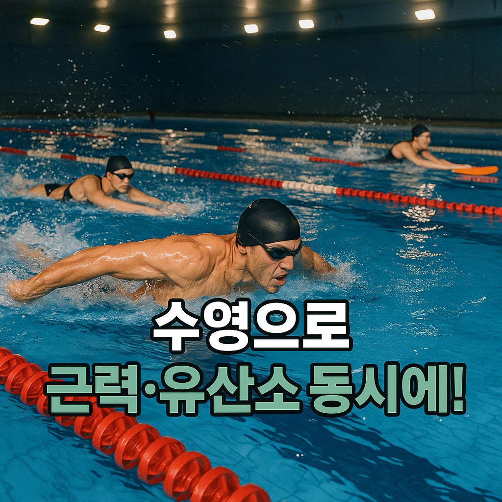근력과 유산소를 동시에 효과보는 수영