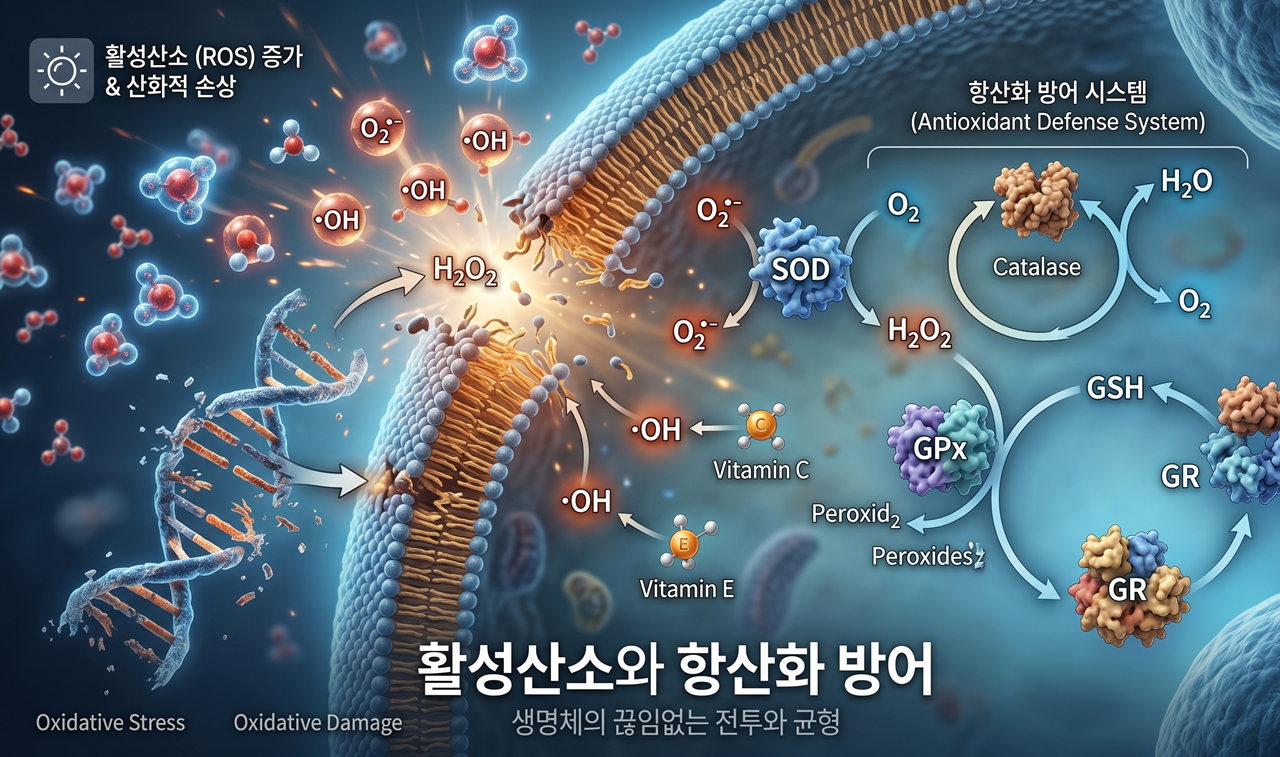 활성산소와 항산화 방어(Antioxidant defense against free radicals)