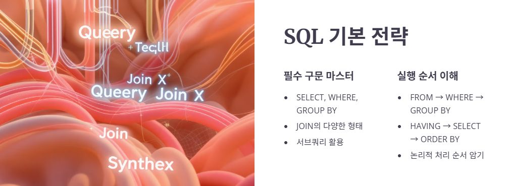 제2과목: SQL 기본 및 활용 (40문항) 기본 전략입니다.