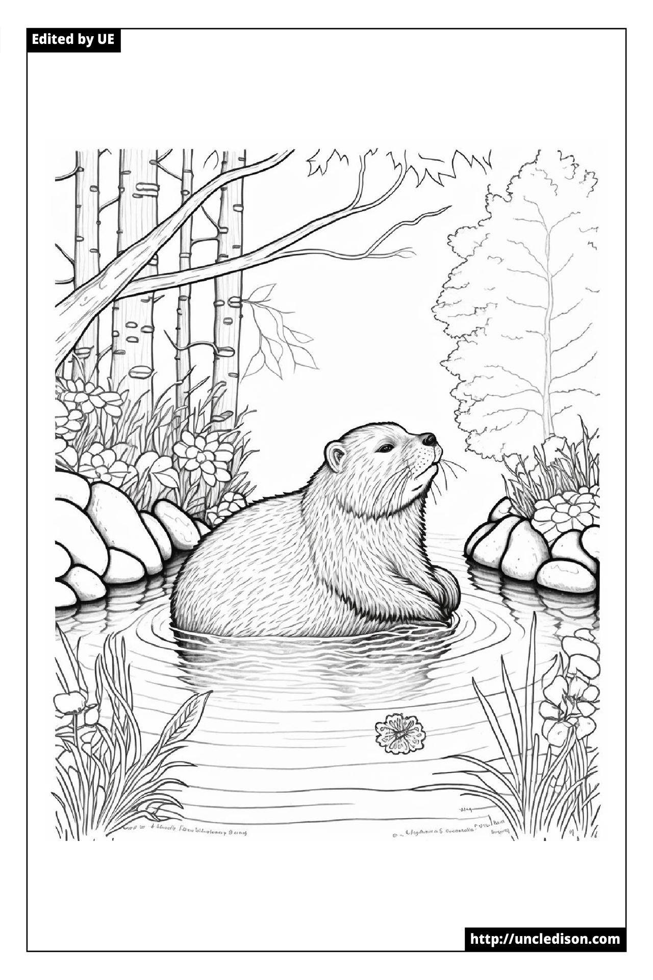 색칠공부 도안 동물 사슴 어른 어르신 어려운 색칠도안