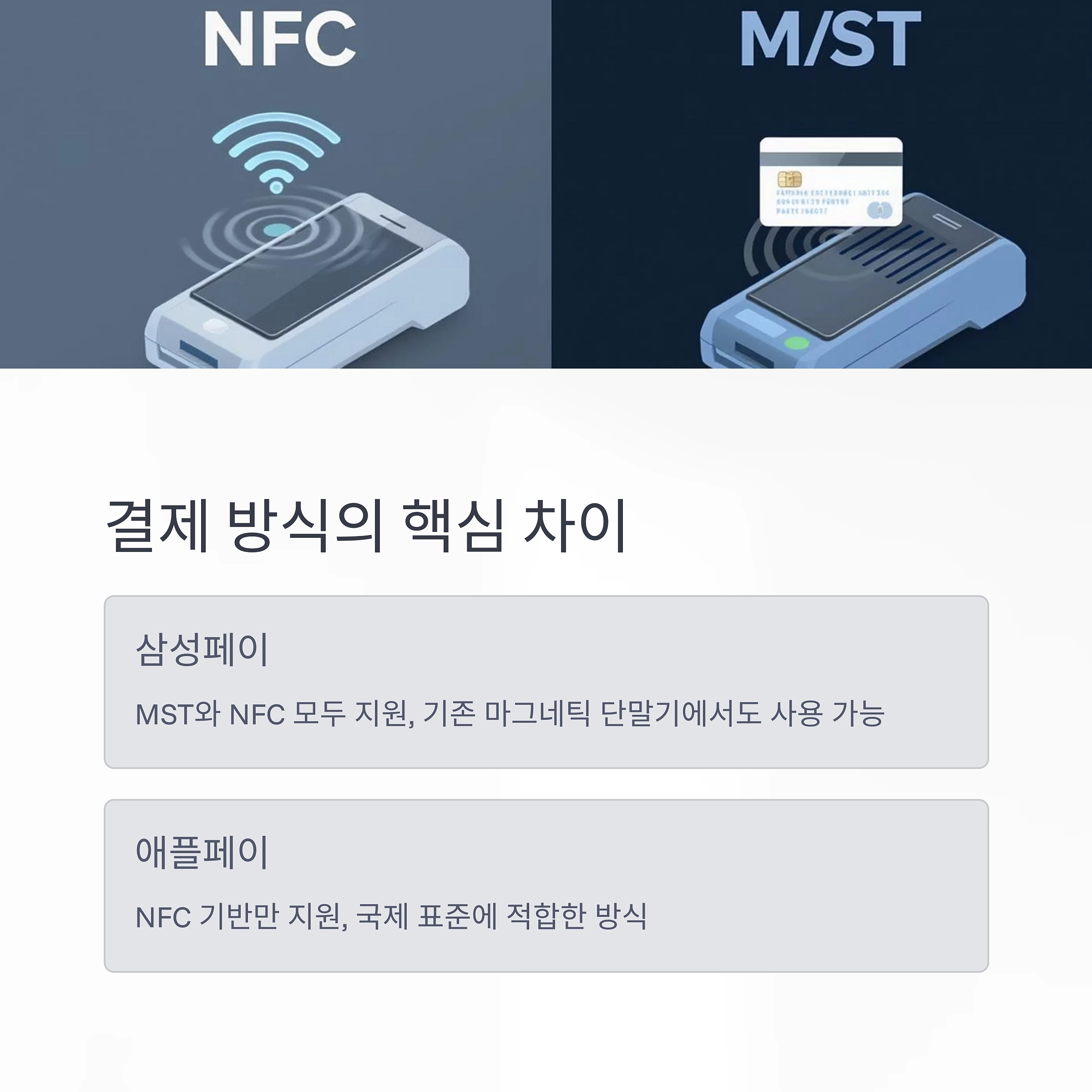 삼성페이 vs 애플페이, 간편결제 최종 승자는 누구? 차이점 총정리