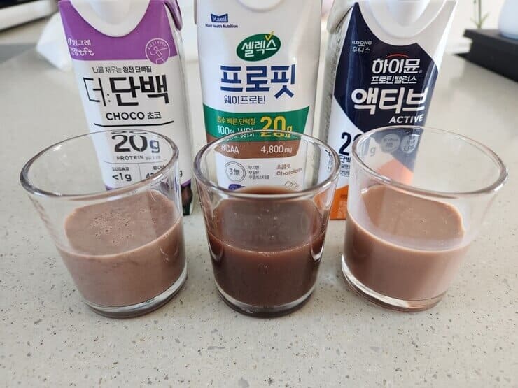 단백질-음료-시음