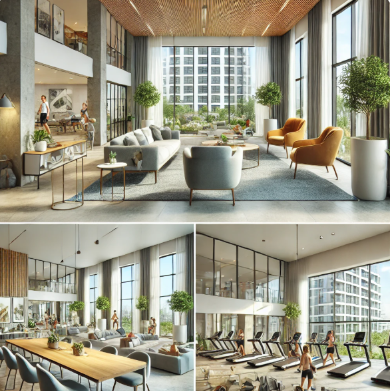 고급 아파트 커뮤니티시설 이미지