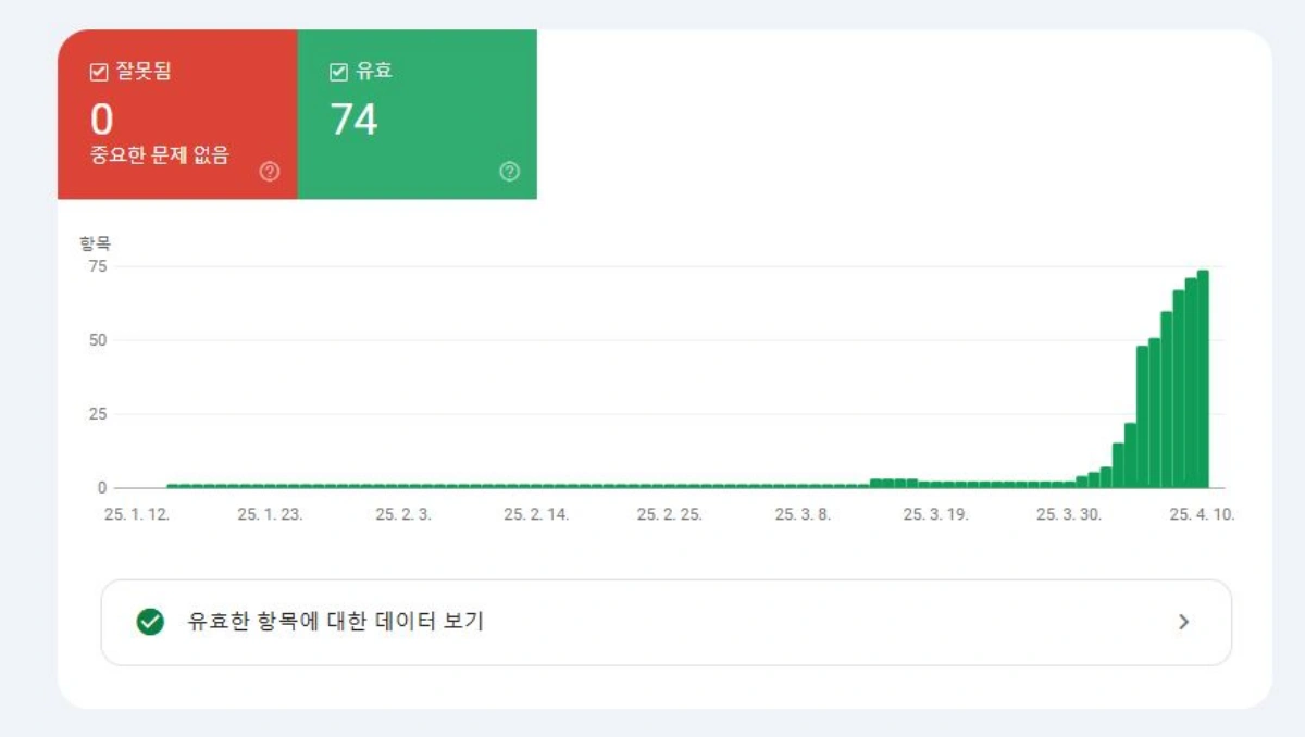 티스토리-SEO-최적화-브레드크럼-적용후