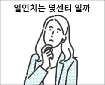 일인치는 몇센티 일까