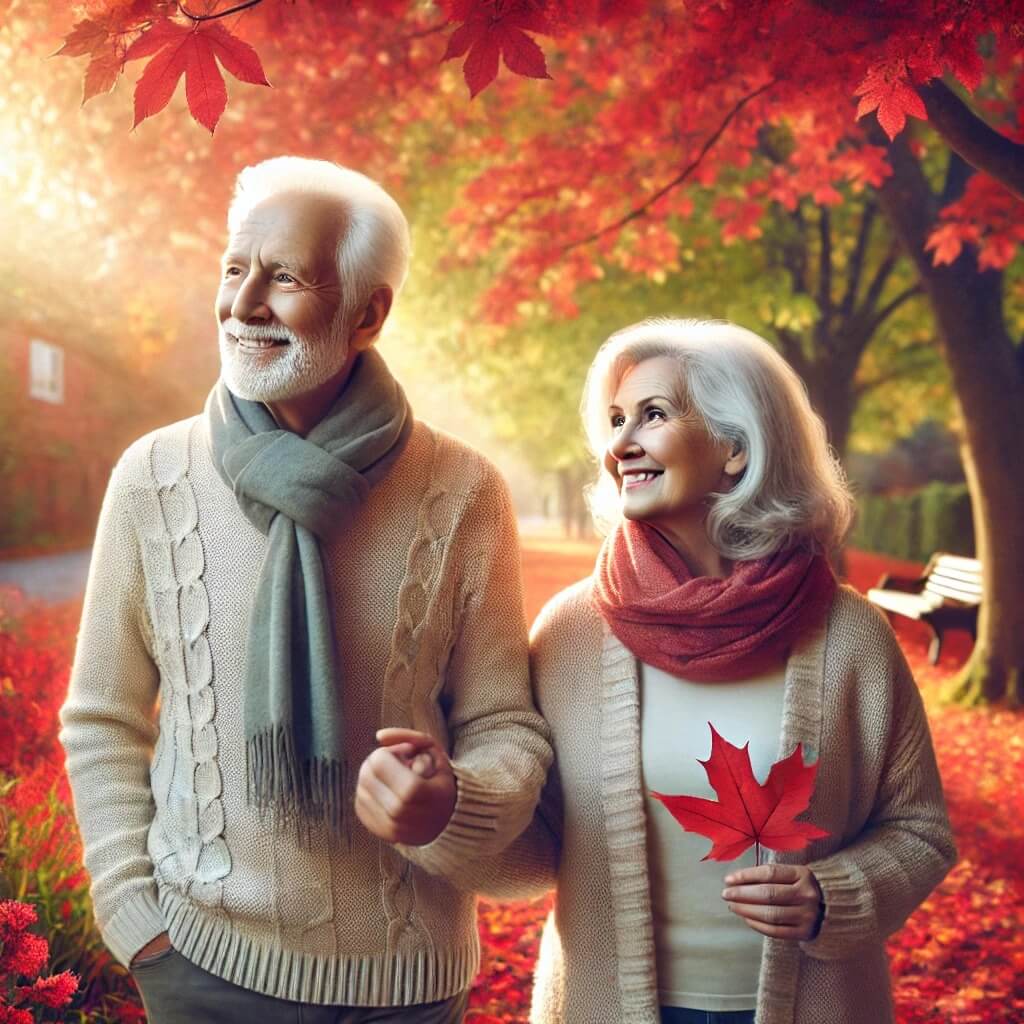 단풍-구경하는-노인들