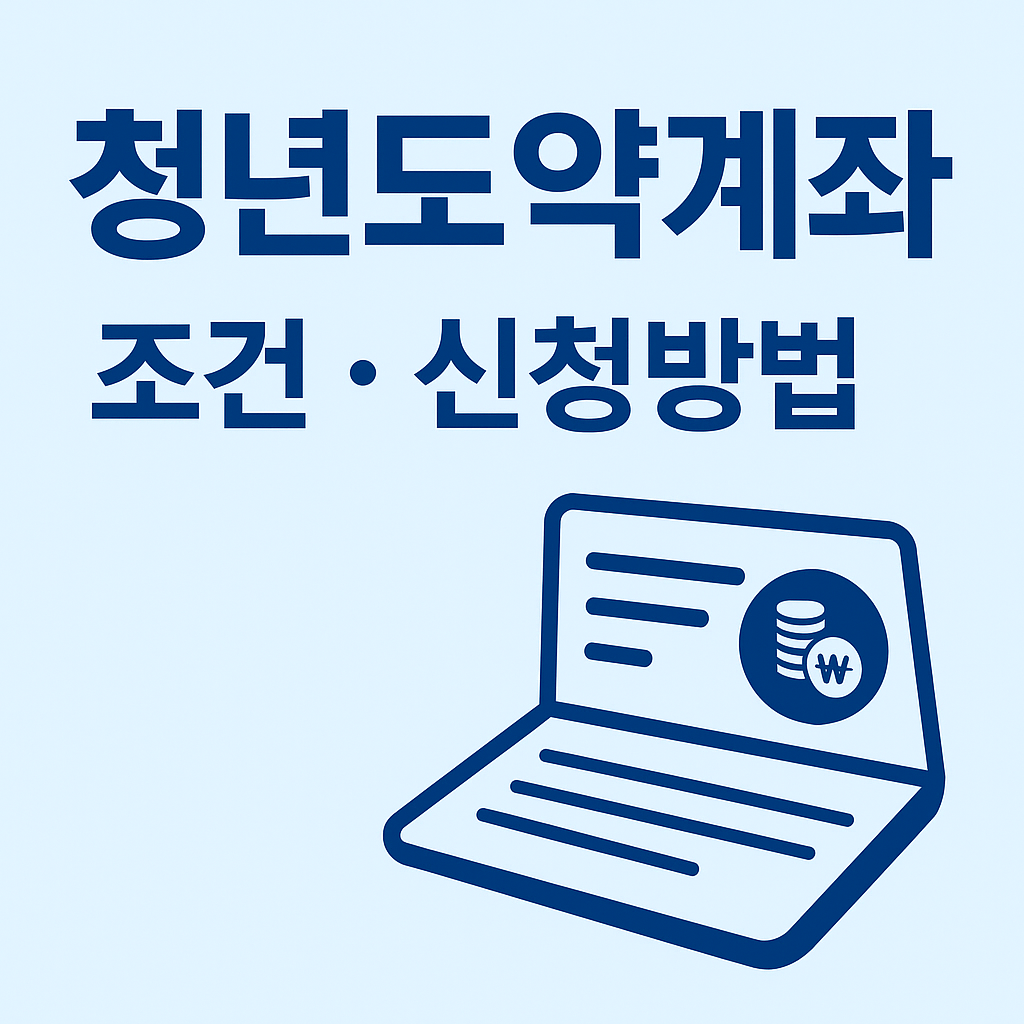 청년도약계좌 조건 및 신청방법 안내 인포그래픽