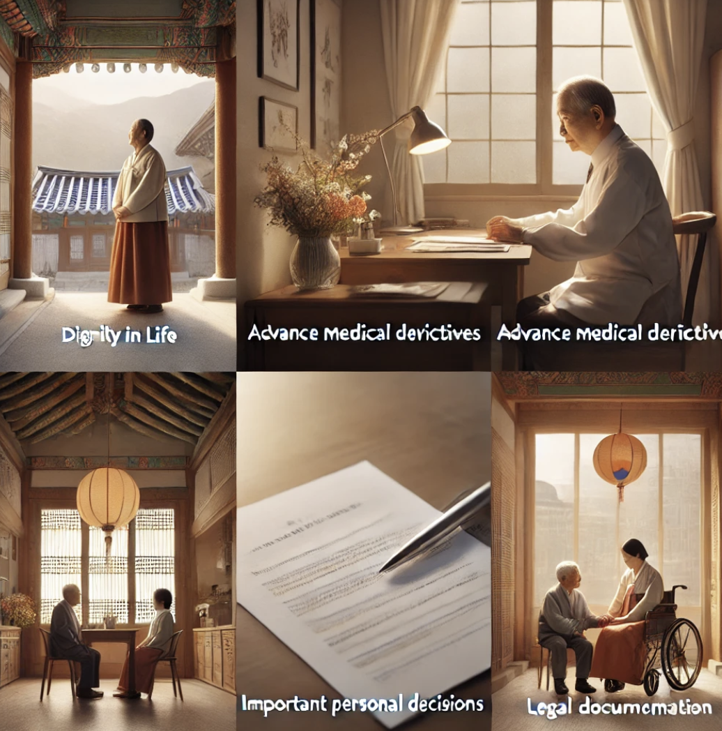 연명의료결정을 위해 고민하는 모습들