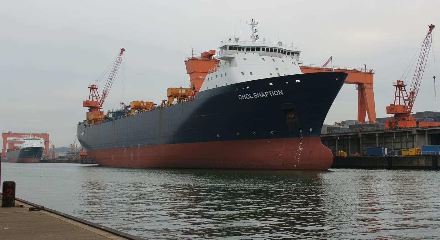 마스가 프로젝트로 건설 중인 미국 조선소 모습