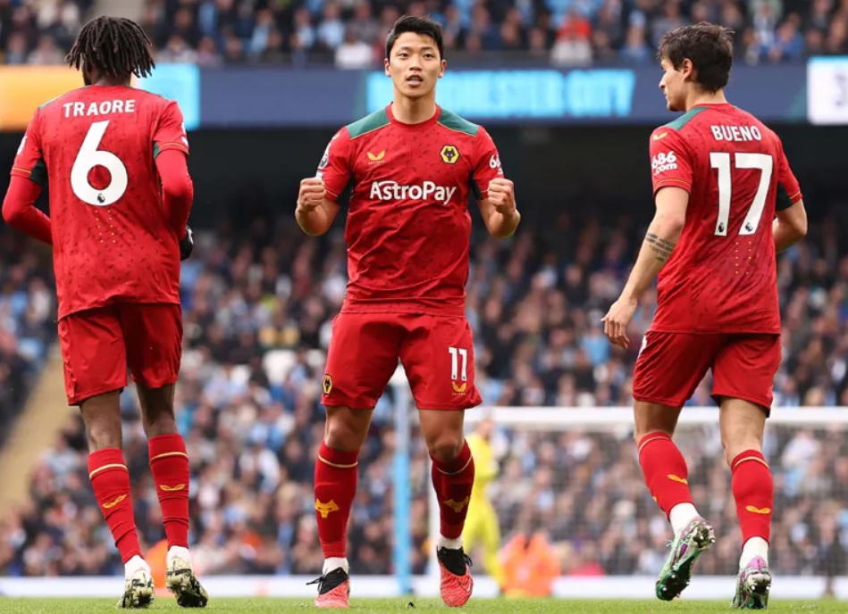 황희찬 12호골 맨시티전