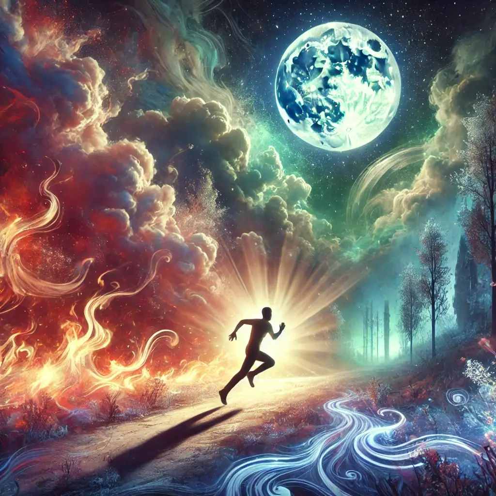 불나서 도망 가는 꿈 해몽