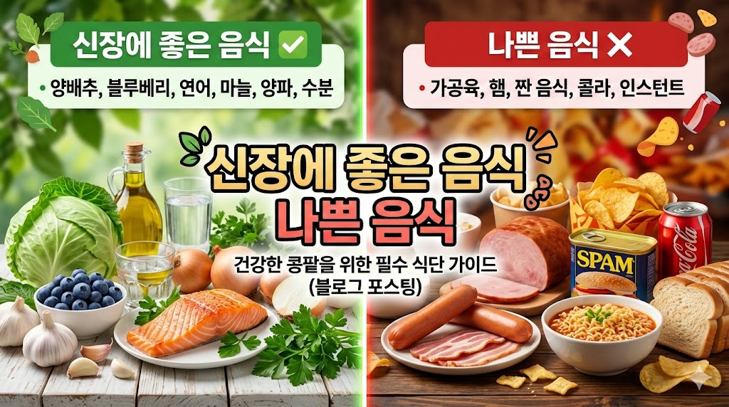 신장에 좋은 음식 나쁜 음식