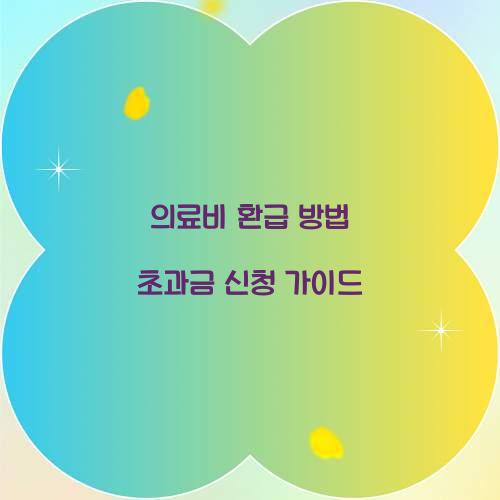의료비 환급 방법