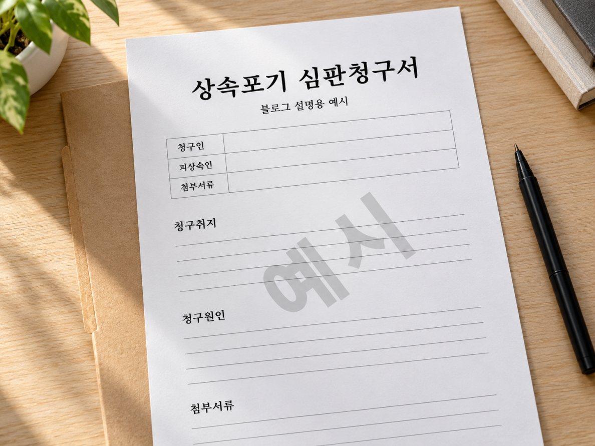 상속포기와 한정승인은 기한을 놓치지 마세요