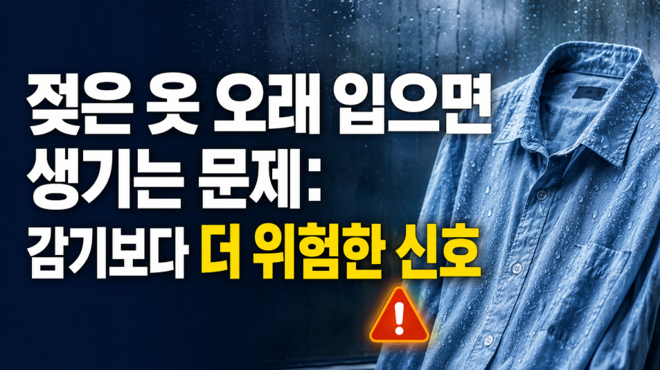 젖은 옷 오래 입으면 생기는 문제: 감기보다 더 위험한 신호