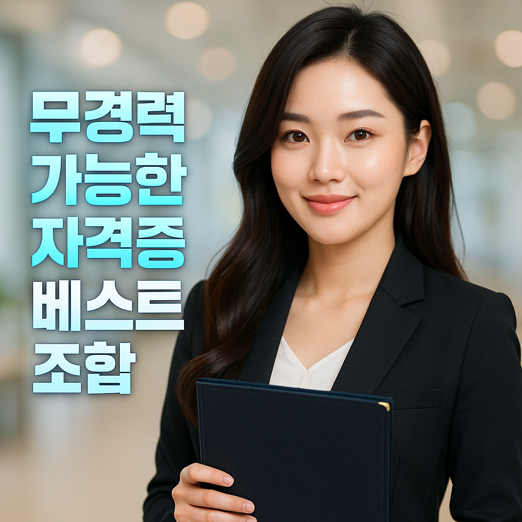 무경력도 가능한 자격증 조합 베스트