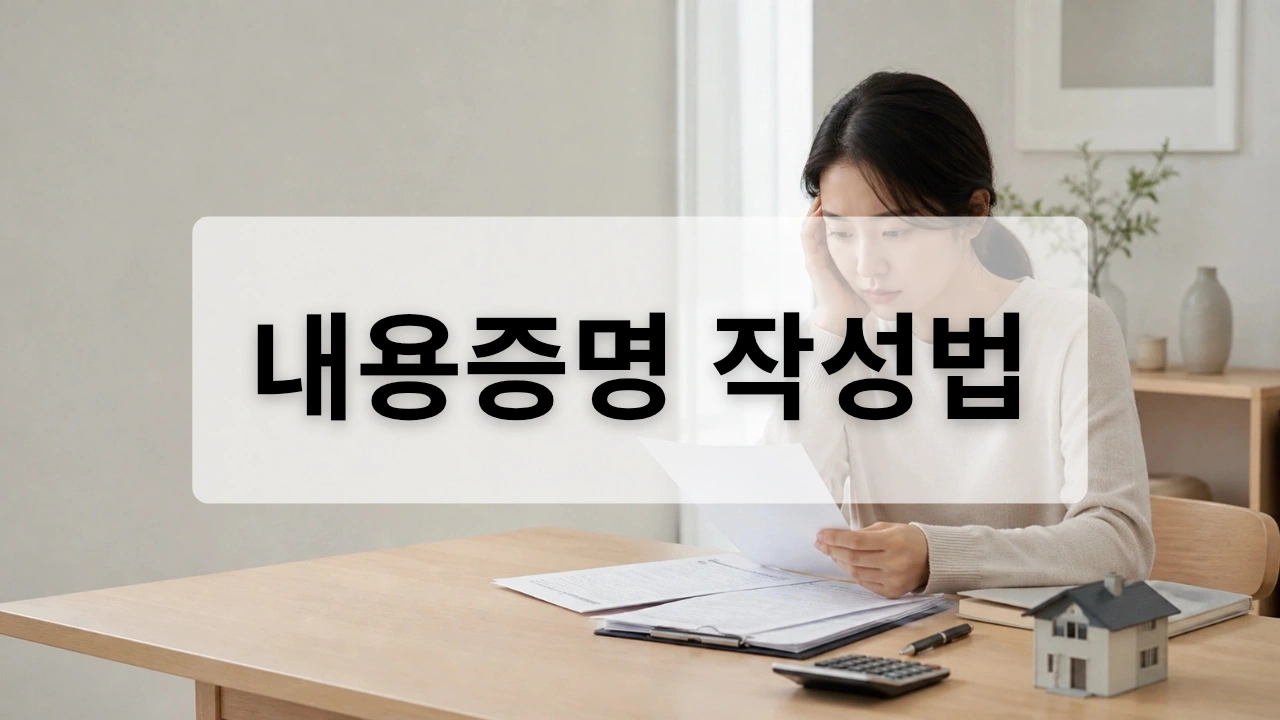 전세 내용증명 작성 방법 썸네일 이미지