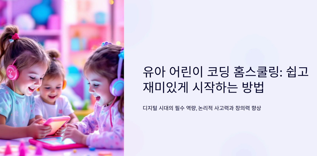 유아 어린이 코딩 홈스쿨링 방법