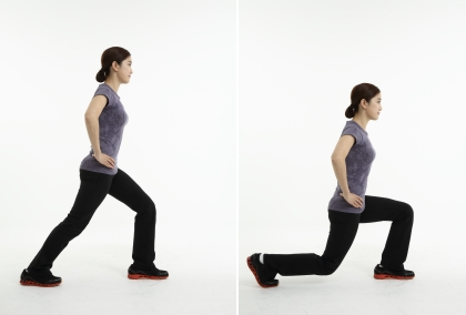 런지 운동 이미지