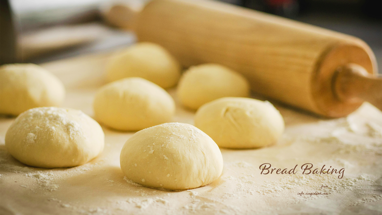 05 둥근 빵 반죽 C - Bread Baking 갈색배경화면