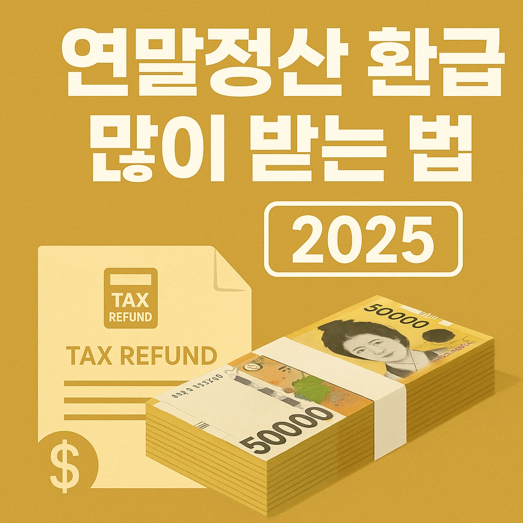 연말정산 환급 많이 받는법