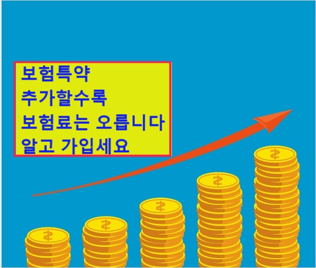 보험 특약 추가할수록 보험금액은 상승