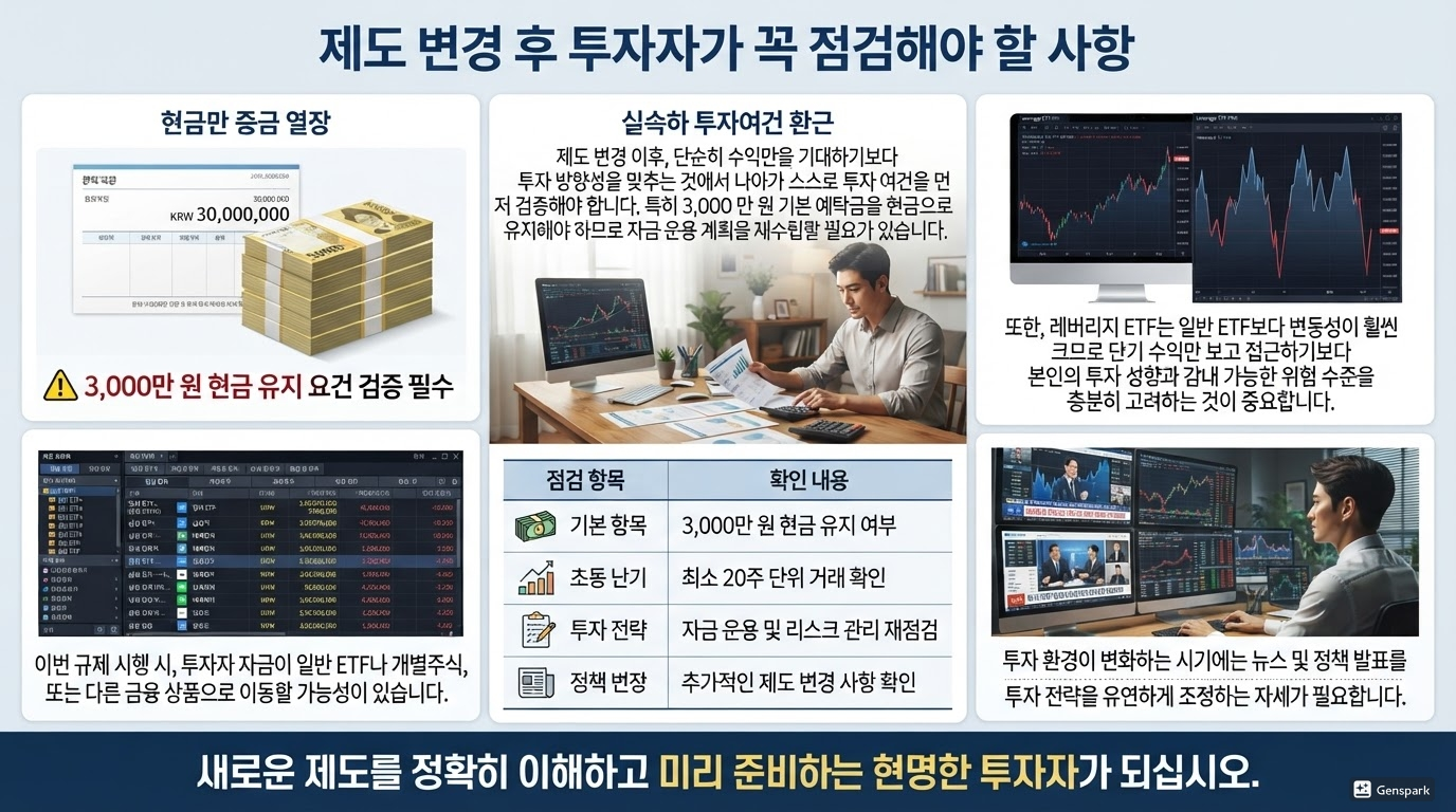 앞으로 투자자가 체크해야 할 사항