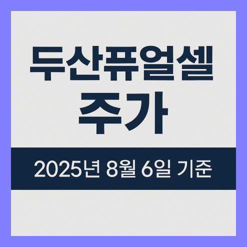 두산퓨얼셀 주가 흐름 전망, 거래량 변화 및 분석 기준 설정