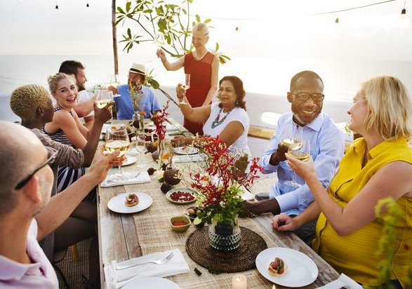 유럽 식사와 함께 하는 음주 문화