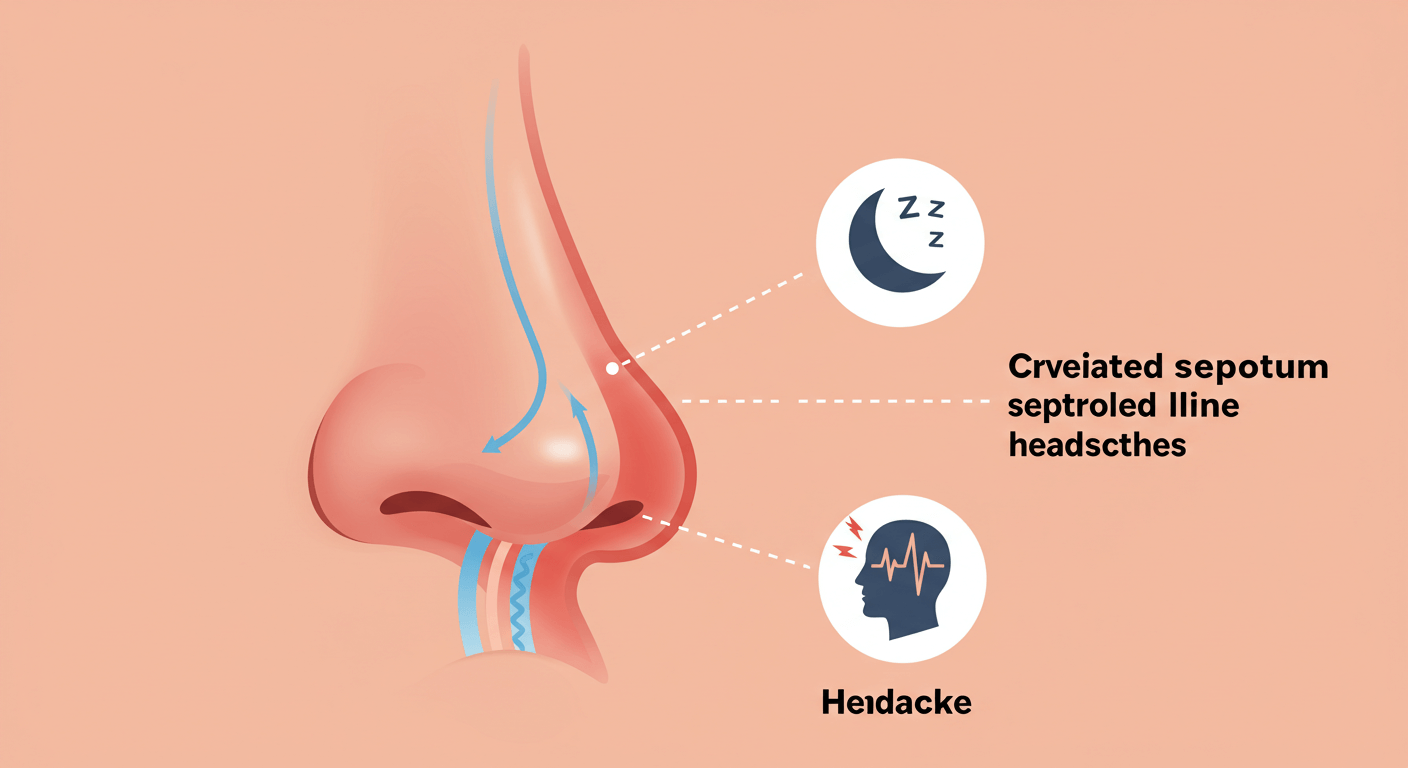비중격 만곡증, 코 구조 자체의 문제 (비중격 만곡증)