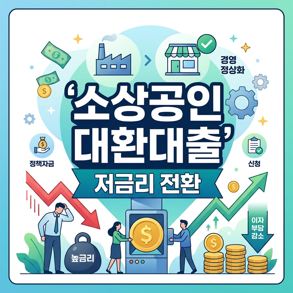 소상공인 정책자금 대환대출 저금리 전환으로 이자 부담 줄이고 경영 정상화 신청하기