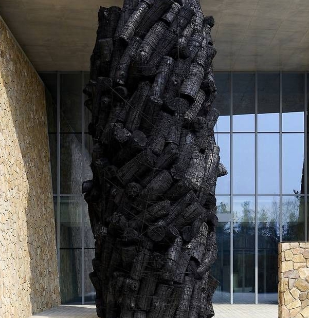 뮤지엄 산 이배 개인전 (숯 작품, 도슨트, 입장권)