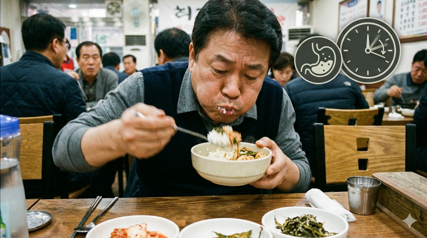 밥 빨리 먹으면 몸에 생기는 변화