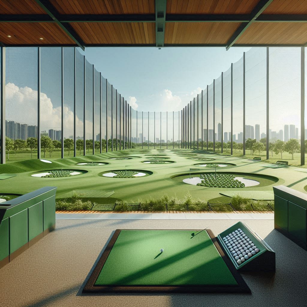 실외골프연습장 배경