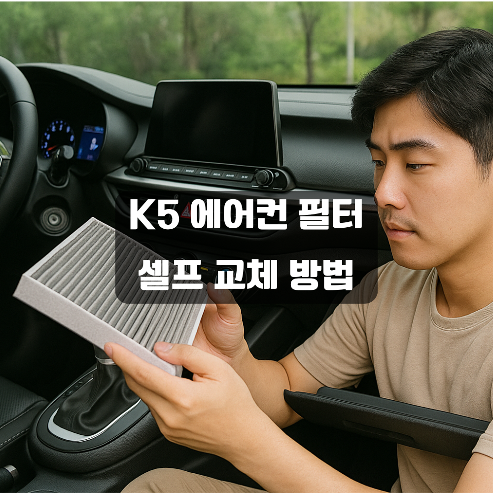K5 에어컨 필터 셀프 교체 방법