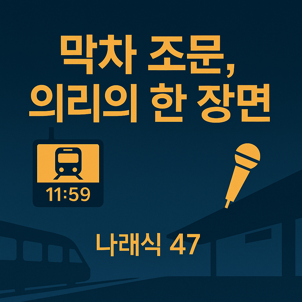 ‘막차 조문’ 일화