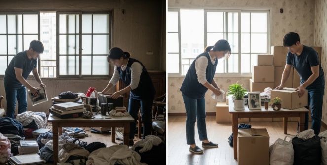 강진 고독사청소 및 정리중