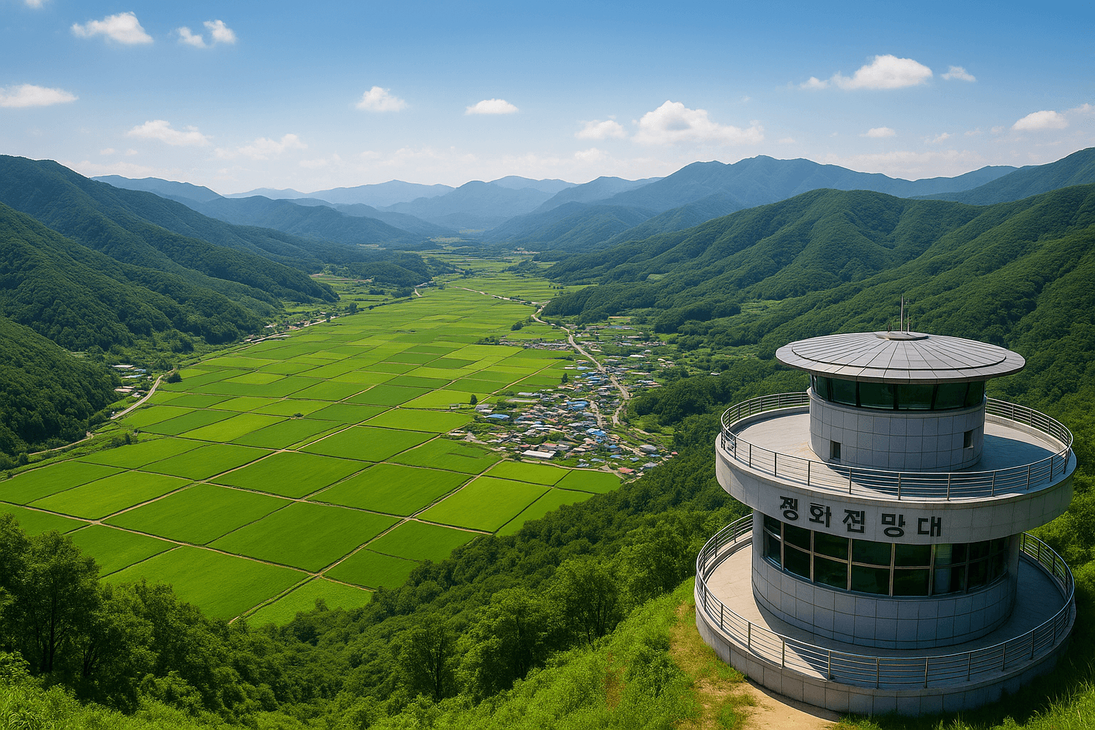 8월 강원도 양구 펀치볼 마을에서 즐기는 특별한 평화 여행