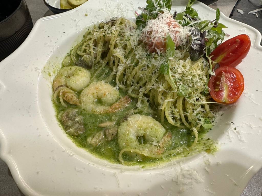 명란 바질오일 파스타