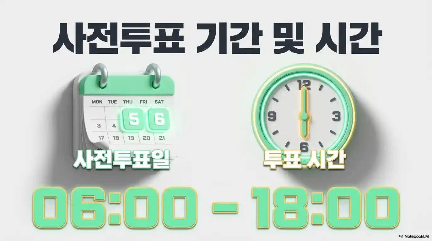 사전투표 기간과 시간