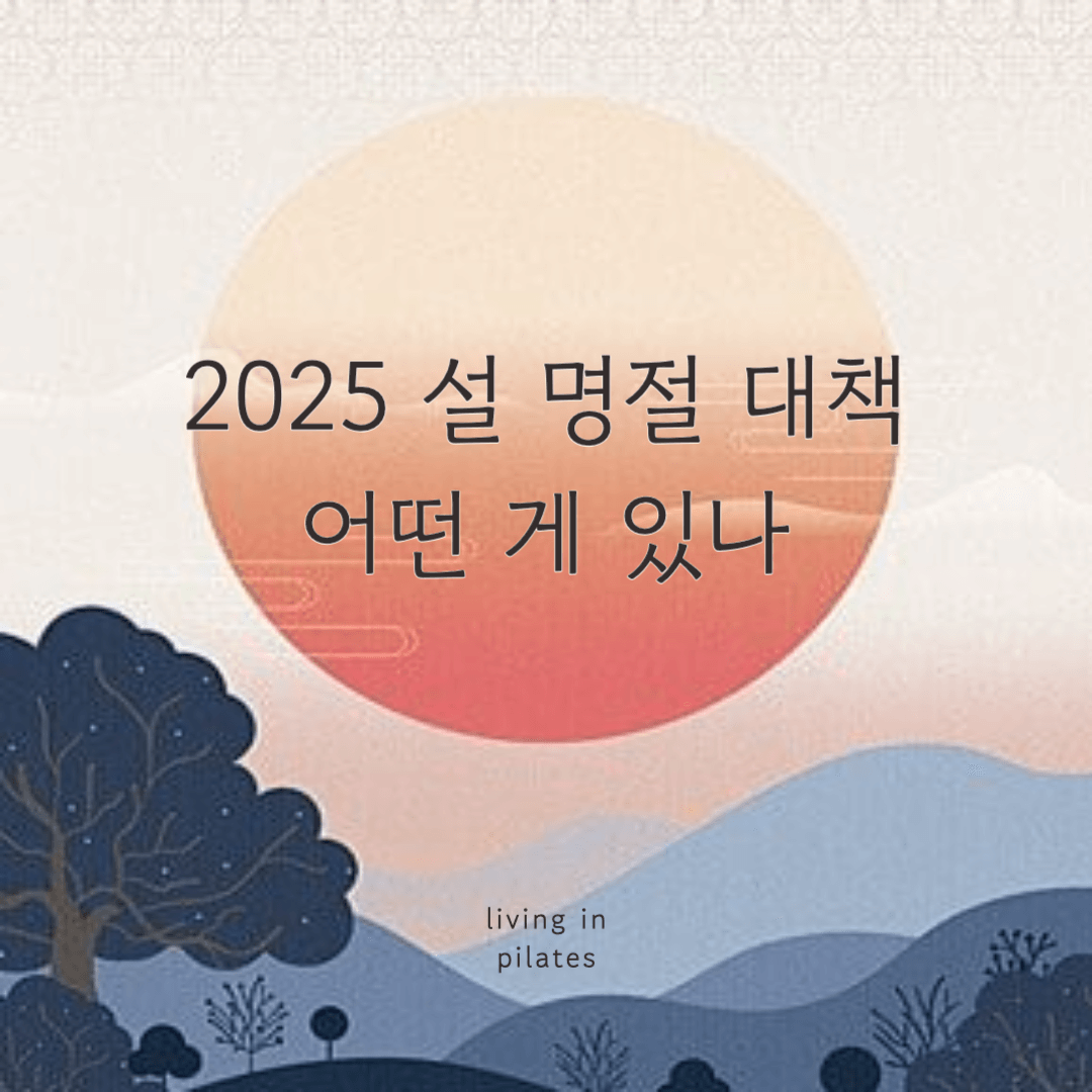 설명절대책 어떤 게 있나