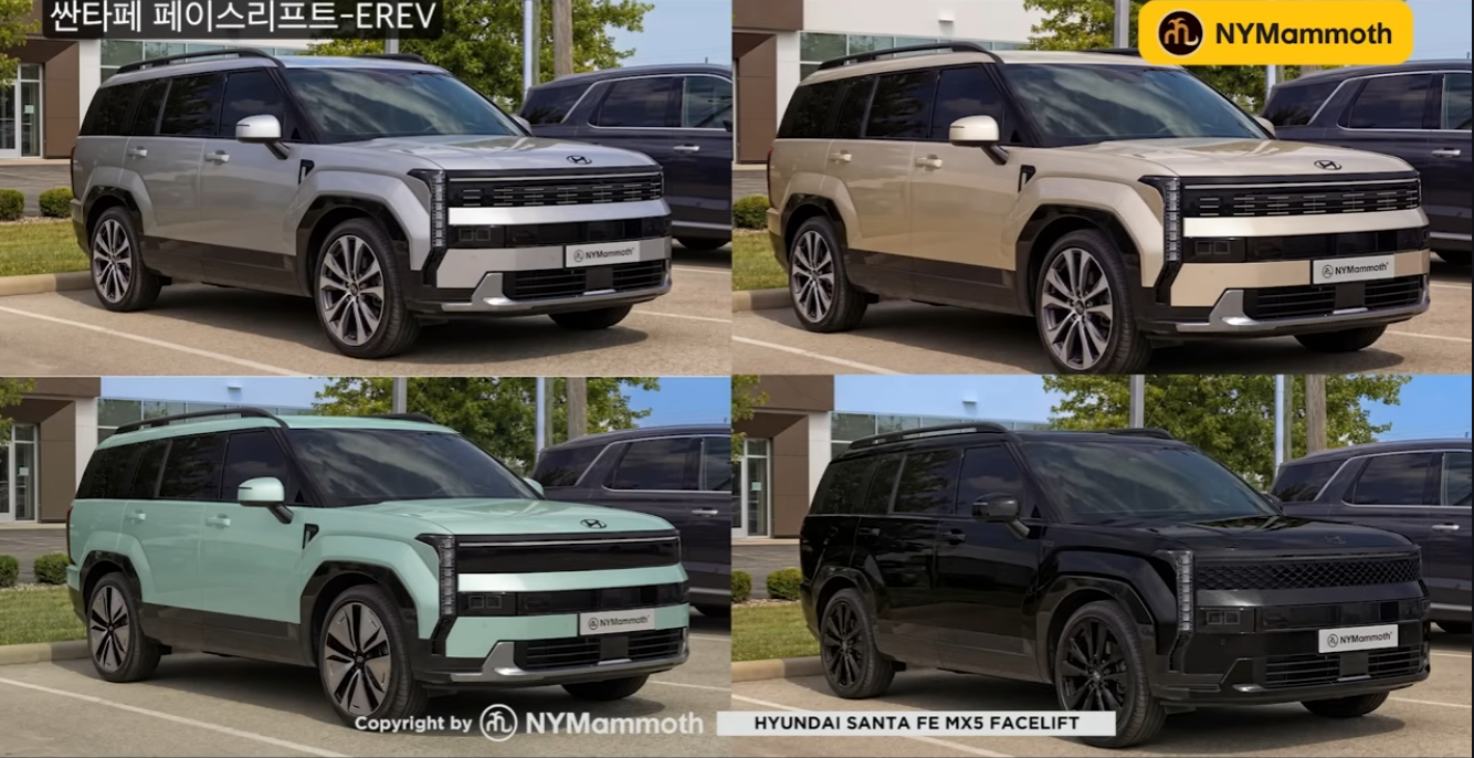 현대자동차 싼타페 페이스리프트 예상도 (출처 : 뉴욕맘모스)