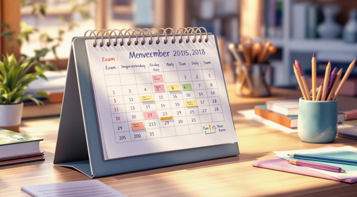 정시와 수시전형 스케쥴 관리하는 캘린더