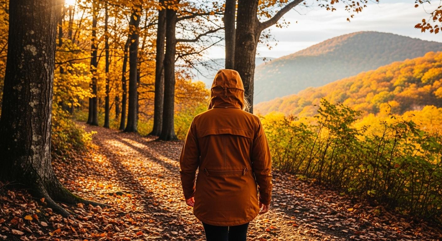 가을 등산 자켓
