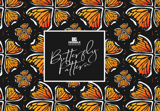 나비일러스트패턴